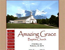 Tablet Screenshot of amazinggracebaptist.net